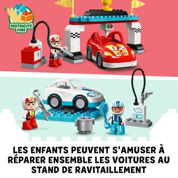 LEGO® 10947 DUPLO® kilpa-autot lelu lapset 2+ vuotta, pienet autot Grön