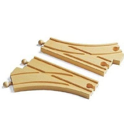 Kurvede Weiche - BRIO - 144 mm - Blandet - Barn - Dreng Beige