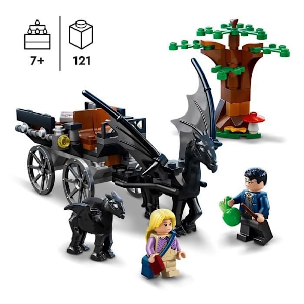 LEGO® 76400 Harry Potter Diligencen og Hogwarts Thestrals, legetøj og minifigur af heste og vogn fra 7 år Flerfärgad