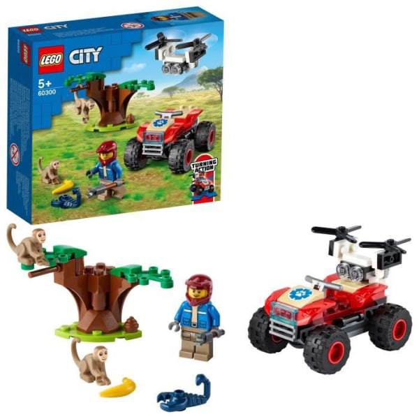LEGO® 60300 City Wildlife Wild Animal Rescue fyrhjuling med minifigurer
