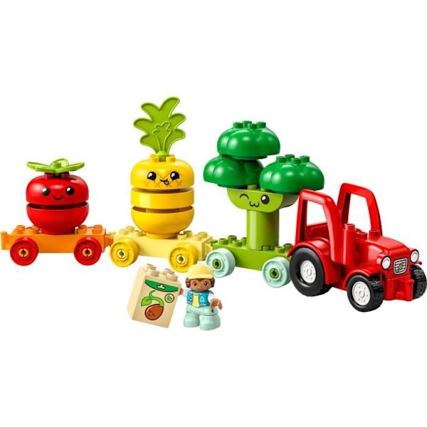 LEGO® DUPLO Min første 10982 frugt- og grønttraktor, stable- og sorteringslegetøj Flerfärgad