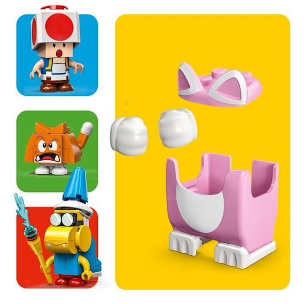LEGO 71407 Super Mario Frozen Tower ja Peach Cat -asujen laajennussetti, rupikonnahahmo, linnalelu, 8-vuotiaat lapset Flerfärgad