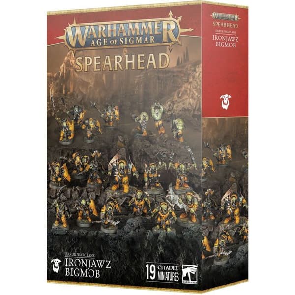 Figuriner Games Workshop Warhammer AoS - Spetsig Orruk Warclans 2025 gul/grå