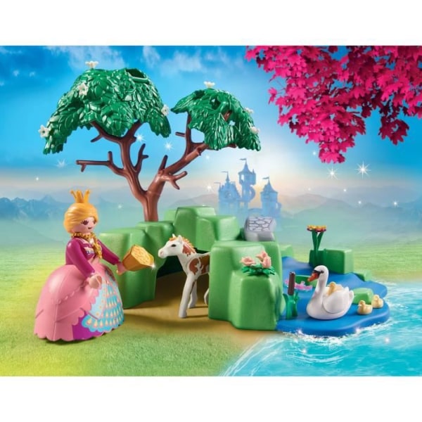 PLAYMOBIL - 70961 - Prinsesser - Royal Picnic - 74 dele - Vandfald og tilbehør Flerfärgad