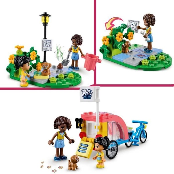 LEGO® Friends 41738 Koiran pelastuspyörä, lelu 6-vuotiaille lapsille, pentuhahmolla Vit