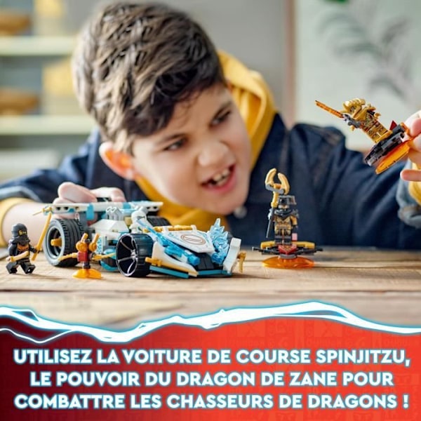 LEGO® NINJAGO 71791 Spinjitzu Race Car: Zane's Dragon Power Toy, barn 7 år Flerfärgad