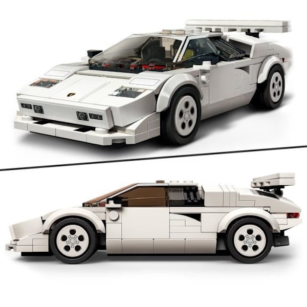 LEGO® 76908 Speed Champions Lamborghini Countach, racerbilsmodellegetøj til børn fra 8 år og opefter Flerfärgad