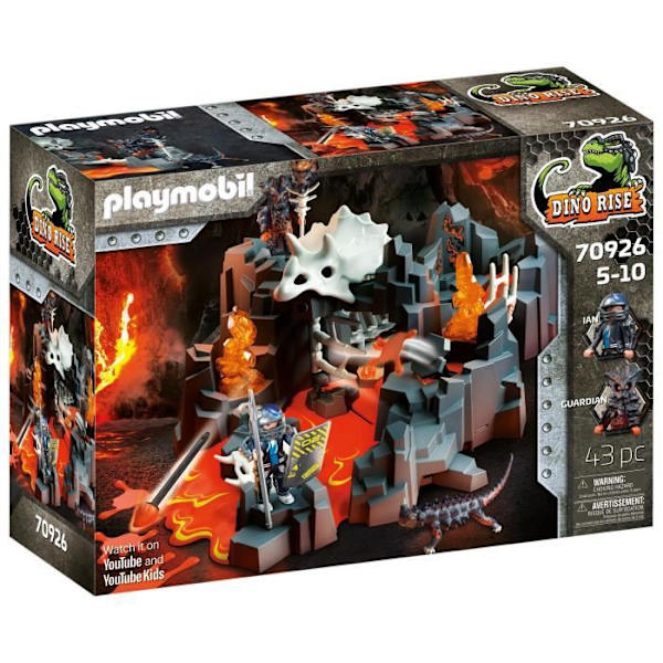 PLAYMOBIL - 70926 - Dino Rise - Guardian of the Lava Mine - Med 1 karaktär och 1 dino