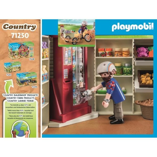 PLAYMOBIL - 71250 - Country La Ferme - Gårdsbutik Flerfärgad