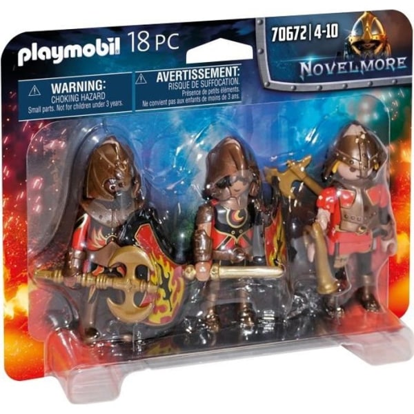 PLAYMOBIL - 70672 - 3 Burnham Raiders fighters Flerfärgad