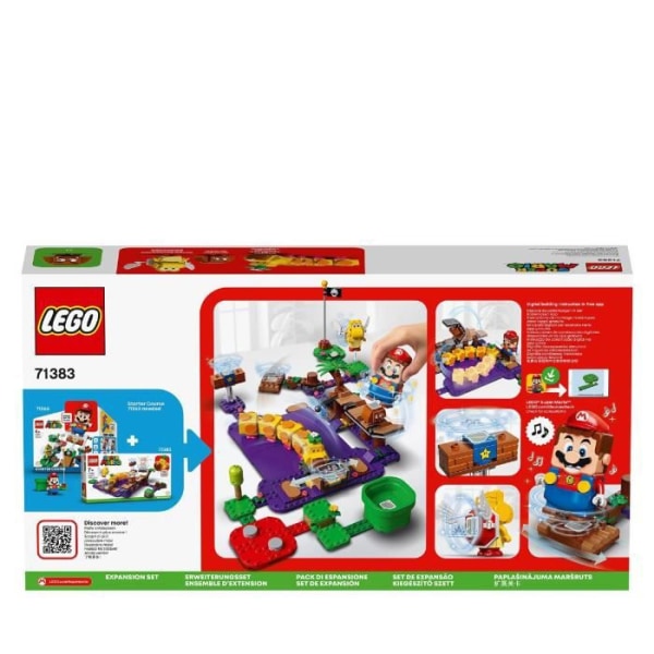 LEGO® Super Mario™ 71383 Wiggler's Poison Sump-udvidelsessæt, samlerlegesæt med Goomba og Koopa Paratroopa