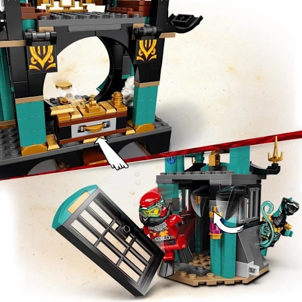 LEGO® 71755 NINJAGO® Temple of the Endless Sea med Ninja Kai – barnleksak 9 år och uppåt Flerfärgad