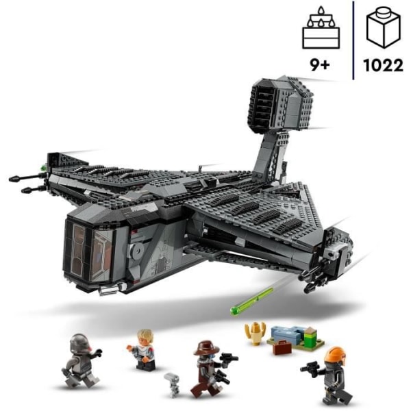 LEGO 75323 Star Wars The Justifier, Rumskibslegetøj, med Droid-minifigur, 4 minifigurer, The Bad Batch, Børn i alderen 9 Flerfärgad