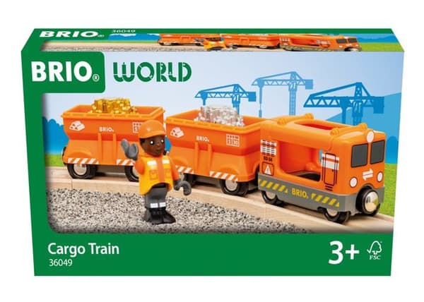 Træk-legetøj - Brio - 63604900 - Godstog - 3 år - Kompatibel med Brio World Orange, Sølv, Guld