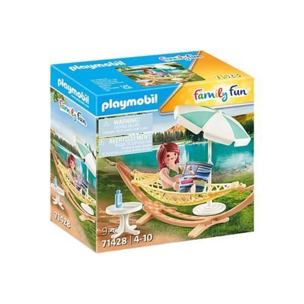 Playmobil - 71428 - Semester och hängmatta - familjekul - Vit - Barn - Trädgård - Trädgårdsmöbler - Leksak