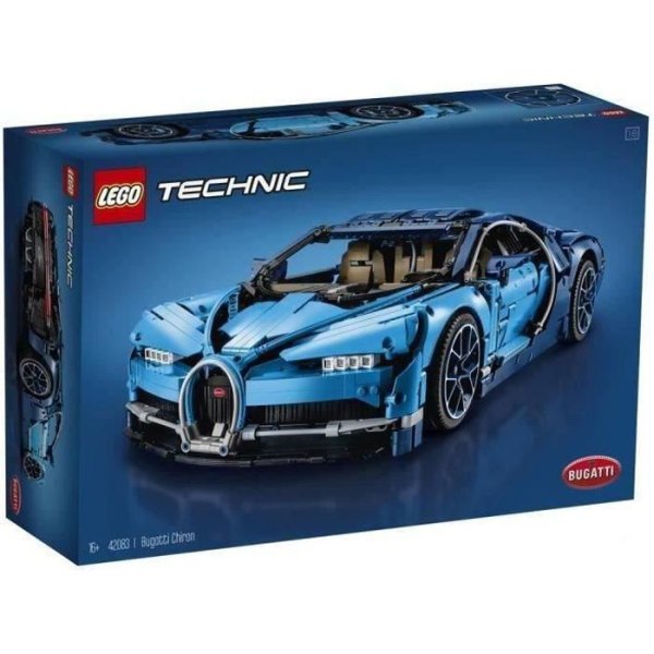 LEGO® Technic 42083 Bugatti Chiron Exklusiv supersportbil samlarmodell, byggbar modellsats för vuxna