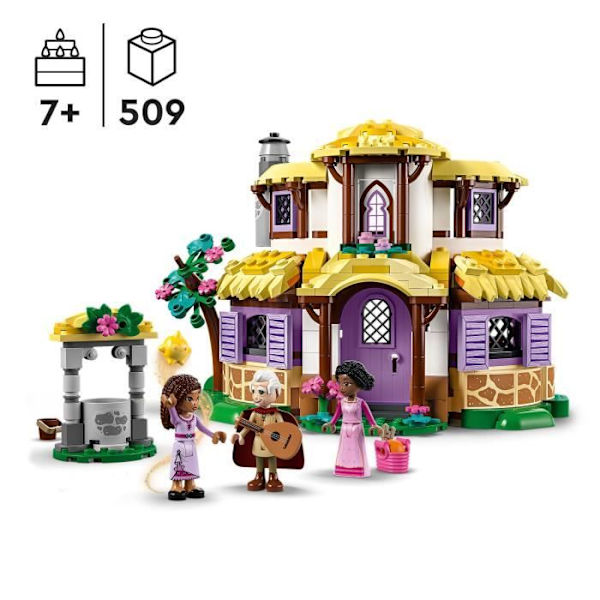 LEGO® Disney Wish 43231 Asha's Cottage, Dukkehus med Asha, Sakina og Sabino minidukker og stjernefigur Flerfärgad