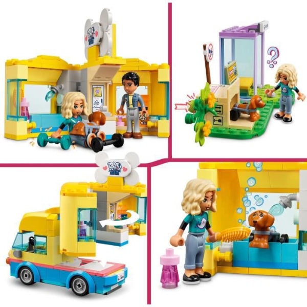 LEGO® Friends 41741 Koiran pelastusauto, eläinlelu 6-vuotiaille lapsille, sarja 2023 gult och blått