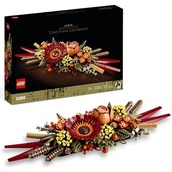 LEGO® ICONS Tørrede blomster midtpunkt (10314) Flerfärgad