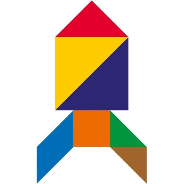 Tangram Lapsille Multifarvet
