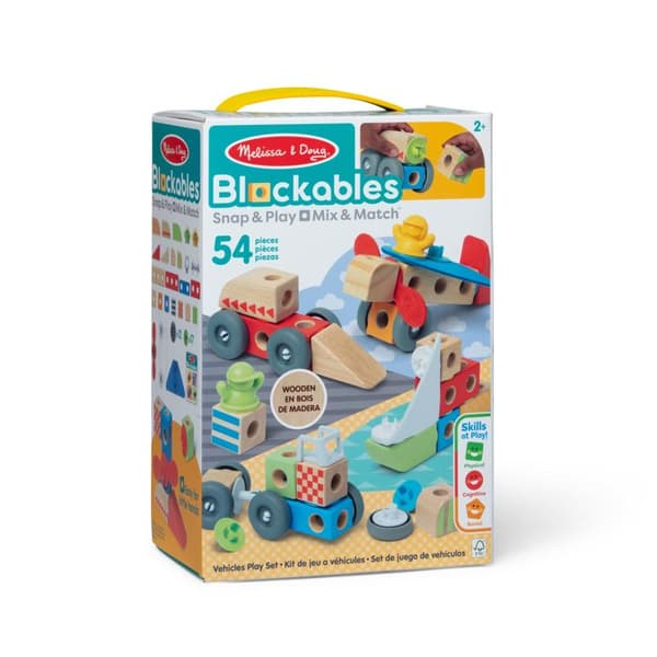 Melissa ja Doug -ajoneuvot 54 osaa