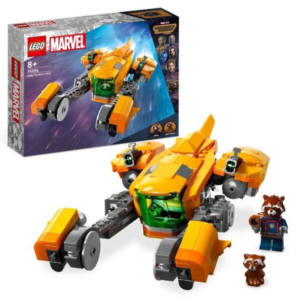 LEGO® Marvel 76254 Baby Rocket -laiva, Guardians of the Galaxy -rakennuslelu hvid