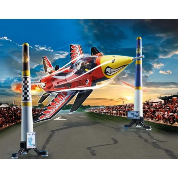 PLAYMOBIL - 70832 - Air Stuntshow Jet "Aigle" - Sammenfoldelig - Barn - 726g