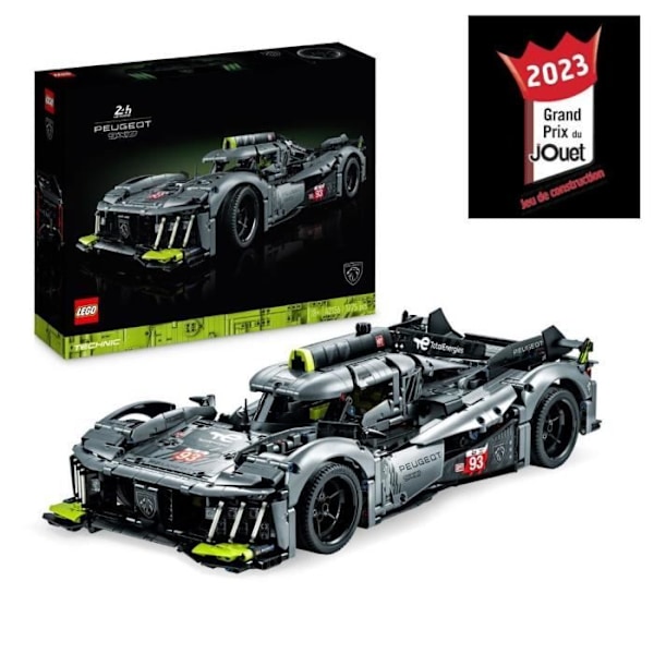 LEGO® Technic 42156 PEUGEOT 9X8 24H Le Mans Hybrid Hypercar, Model Race Car Flerfärgad