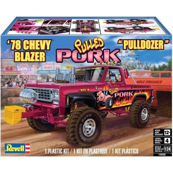 Maquette bil: 1978 Chevy Blazer Pulldozer Unik farve
