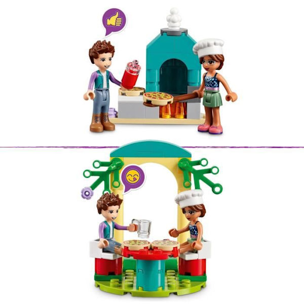 LEGO® 41705 Friends Heartlake City Pizzeria, Restaurant Building Legetøj til børn fra 5 år og opefter Flerfärgad
