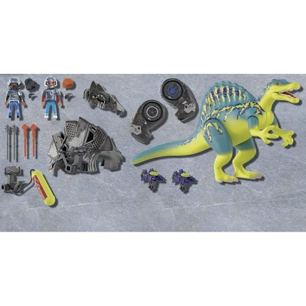 PLAYMOBIL - Dino Rise - Spinosaurus ja taistelijat - 46 kpl - Lapset 5 vuotta ja vanhemmat Flerfarvet