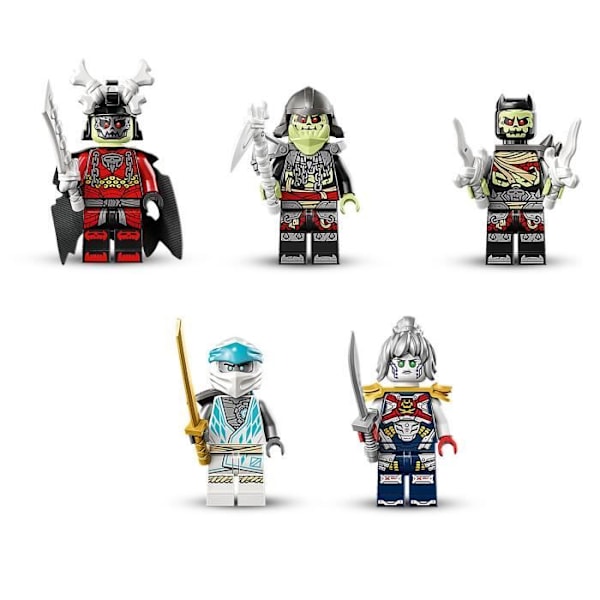 LEGO® NINJAGO 71786 Zanen jäälohikäärme, 2-in-1-lelu, lohikäärmehahmo ja minihahmot Vit