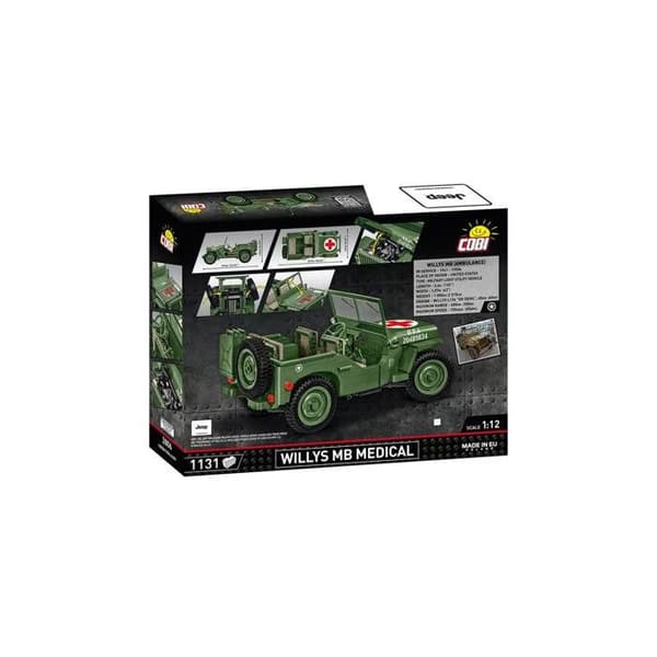 Maquette - COBI - Willys MB Medicinsk - Grøn - Plast - At samle selv