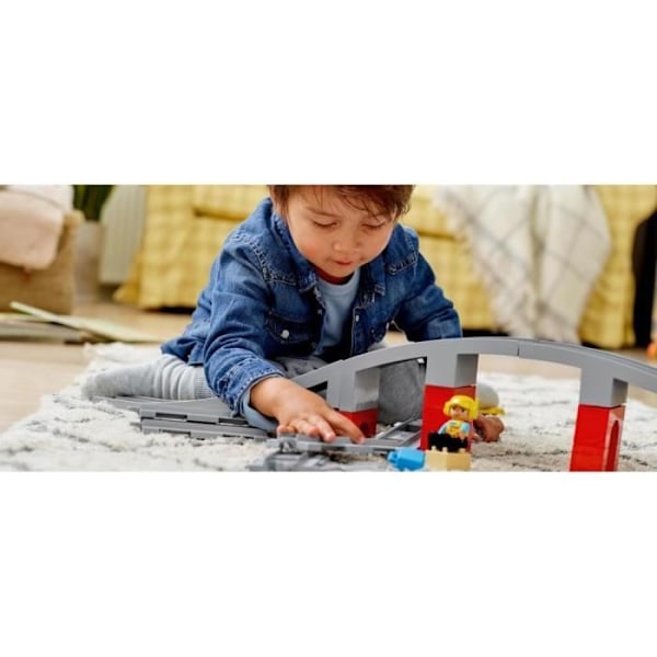 LEGO® 10872 DUPLO bytogskinner og bro, legetøj til børn i alderen 2-5 år, byggesæt med klodshorn Flerfarvet