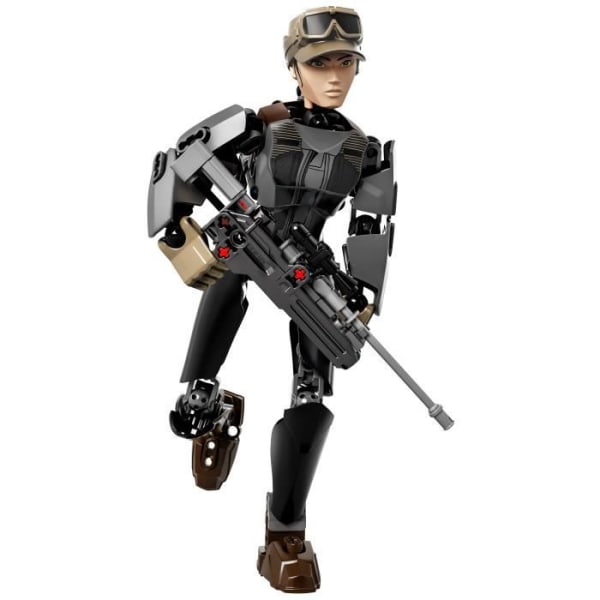 LEGO® Star Wars™ Rogue One Sergeant Jyn Erso - Poserbar actionfigur med fjäderbelastad shooter - 104 delar