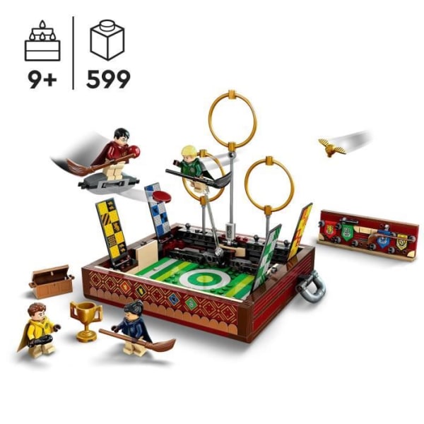 LEGO® Harry Potter 76416 Quidditch Trunk, 1- eller 2-spelares leksak, med 3 Quidditch-spel