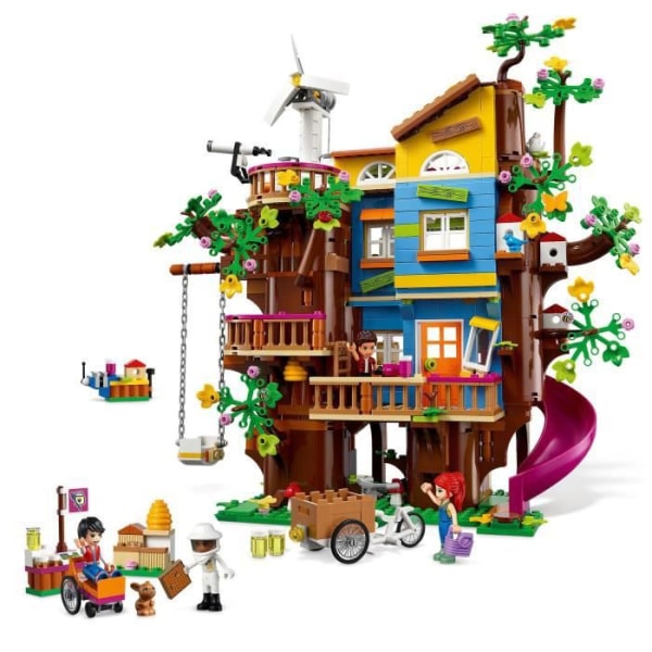 LEGO® Friends 41703 Vänskapens trädkoja, dockhus, barnleksak 8 år stort LEGO hus, minidockor 2fdc | Fyndiq