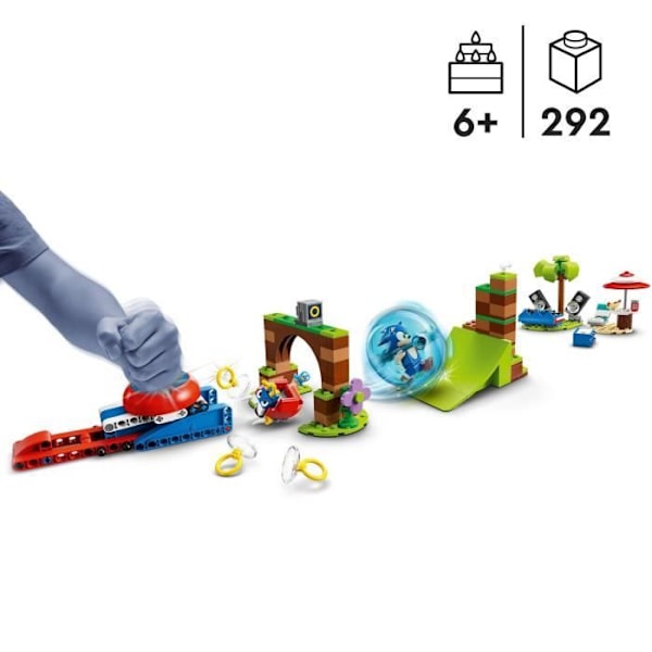 LEGO® Sonic the Hedgehog 76990 Sonic and the Speed Sphere Challenge, børnelegetøj med minifigurer Flerfärgad