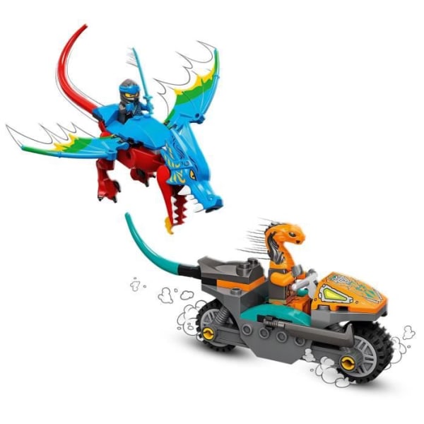 LEGO® NINJAGO 71759 Ninja-lohikäärmetemppeli, lelu- ja minihahmosetti ja moottoripyörä Flerfärgad