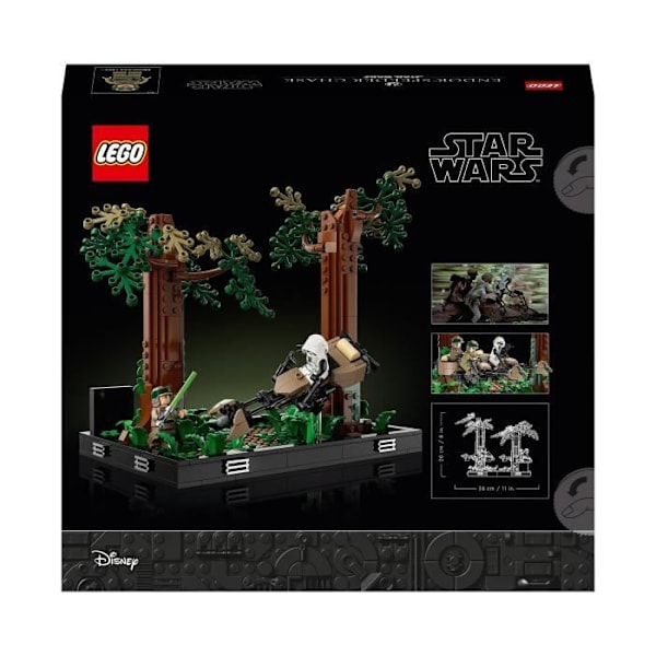 LEGO® Star Wars 75353 Endor Speeder Chase Diorama, mukana Luke Skywalker Flerfärgad
