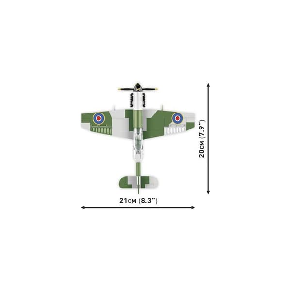 Model - COBI - Spitfire Mk.XVI Bubbletop - Plastik - At samle selv - 8 år og derover