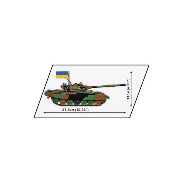 Maquette - COBI - T-72 M1R - Plast - Samlesæt - Blandt