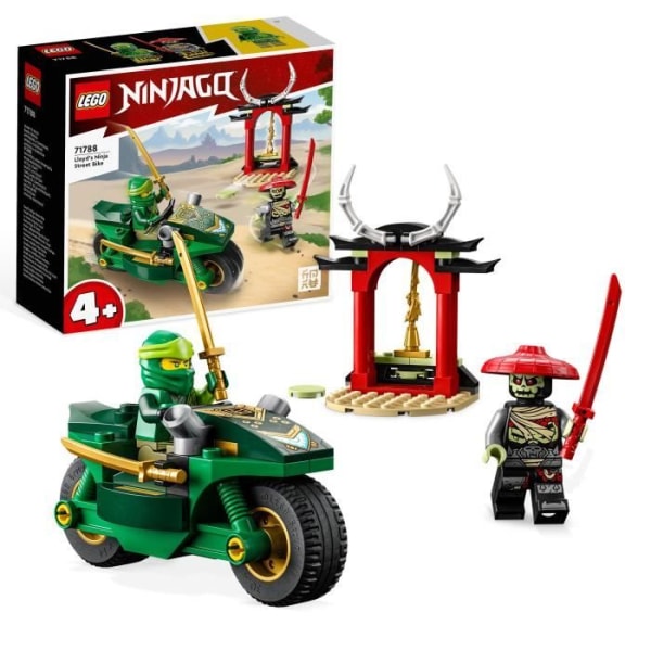 LEGO® NINJAGO 71788 Lloyd's Ninja motorcykel, leksak för barn i åldrarna 4, pedagogiskt spel, 2 minifigurer Flerfärgad