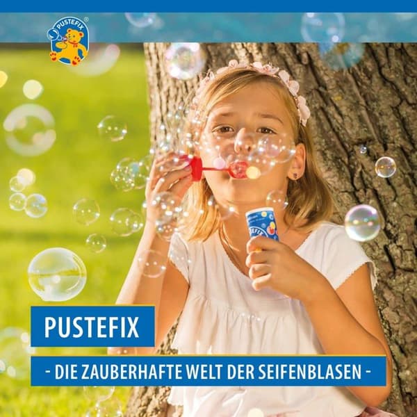 Bubbles legetøj - PUSTEFIX - Bobleblæser - Farverig - Til børn fra 3 år - Udendørs Farvet