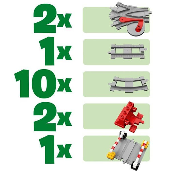 LEGO® DUPLO Bytogskinner Byggesæt - Circuit med rød actionklods