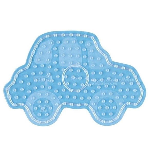 Hama - Transparent platta bil för stora pärlor Ø10 mm (MAXI) Färgad