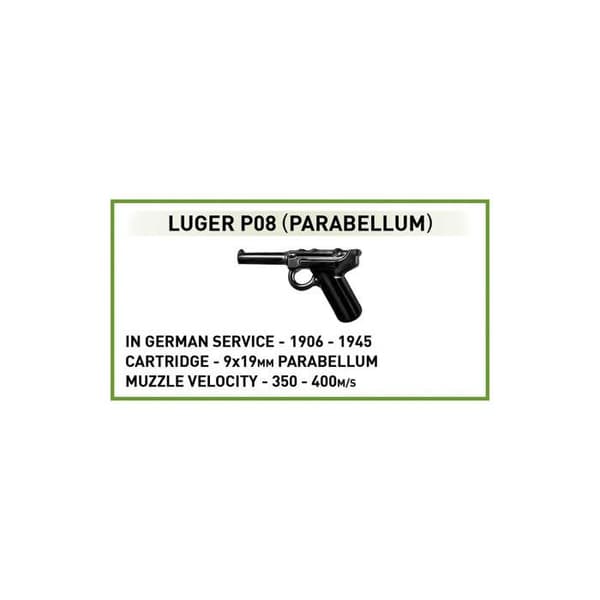 Model - COBI - Panzer VI Ausf. B - 500 dele - Samling til samling - Farver Grå og Grøn Grågrön