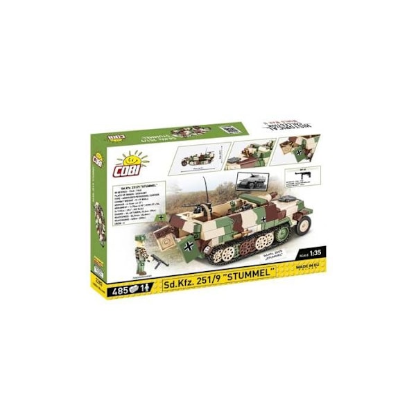 Maquette - COBI - 2283 - SD.KFZ. 251/9 'STUMMEL' - Plast - Att bygga själv - Mixad