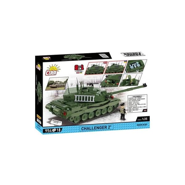 Maquette - COBI - Challenger 2 - Grøn - 550 dele - At samle selv