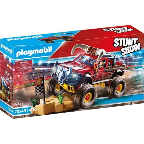 PLAYMOBIL - 70549 - 4x4 Stunt Show Bull - Blå - Blandat - 970g Blå